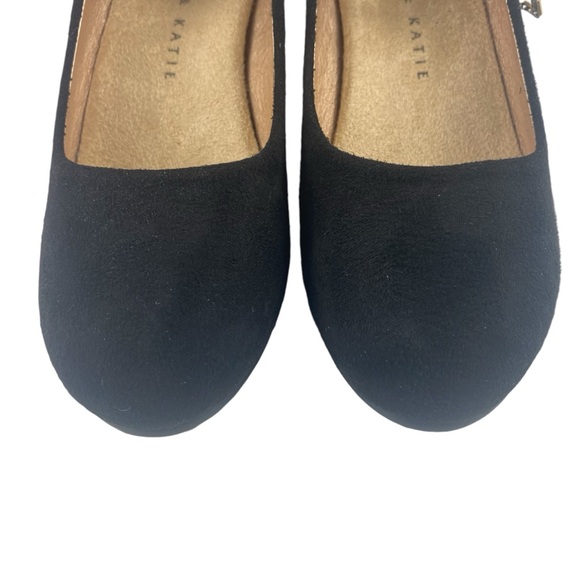 Kelly & Katie Girls Cindy Dress Pump with Ankle Strap Black Size 1 - Picture 5 of 9